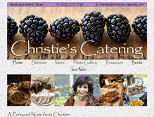 Tablet Screenshot of christies-catering.com